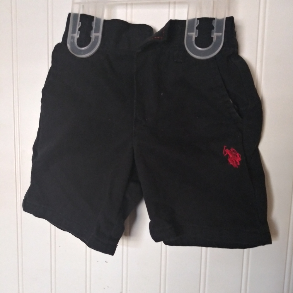 Black khaki style shorts